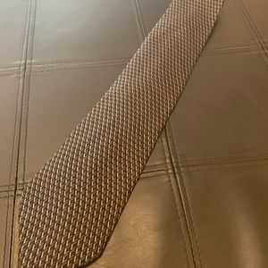 DKNY Black and Gray Diamond Silk Tie